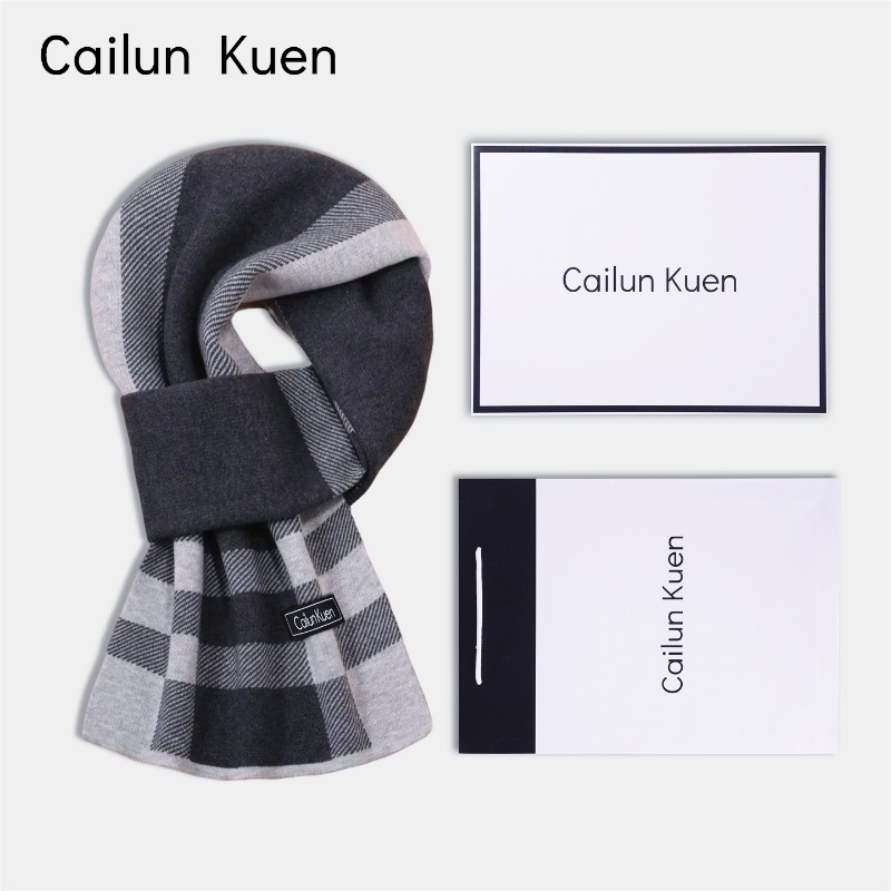 Muffler Men Wool - New Men's Versatile Wool Blend Scarf
