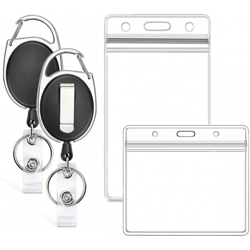Lanyard Badge Holder - 2 Pack ID Badge Holder with