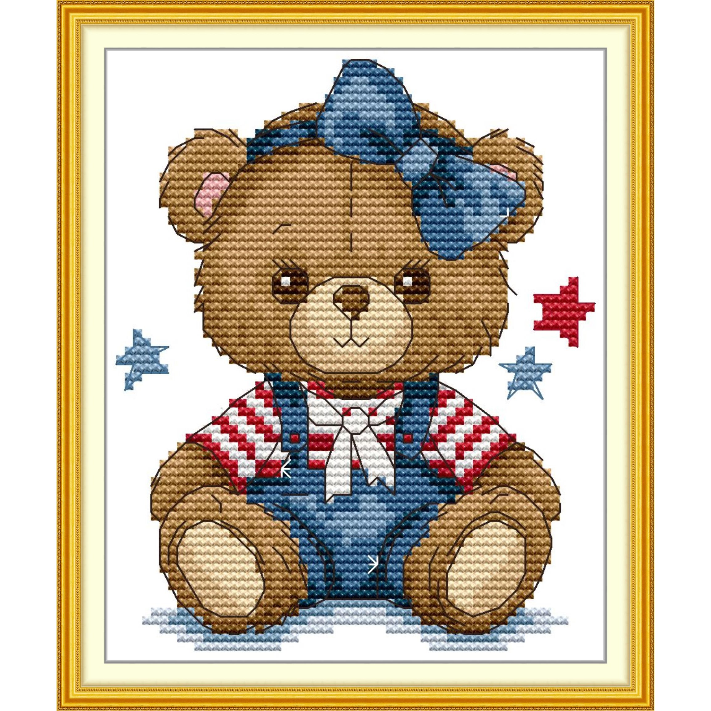 Bow Tie Pre Tied - Joy Sunday News Pre-Printed Cross Stitch
