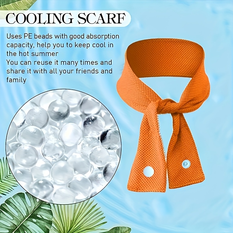 Silk Neck Scarf - Cooling Neck Gaiter Scarf Bandana Towel