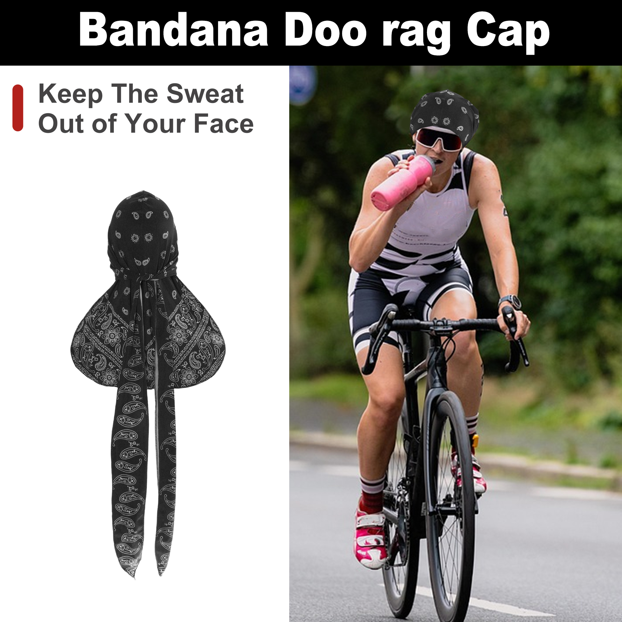 Bandana Doo Rag - X Autohaux Breathable Cycling Headscarf Cool