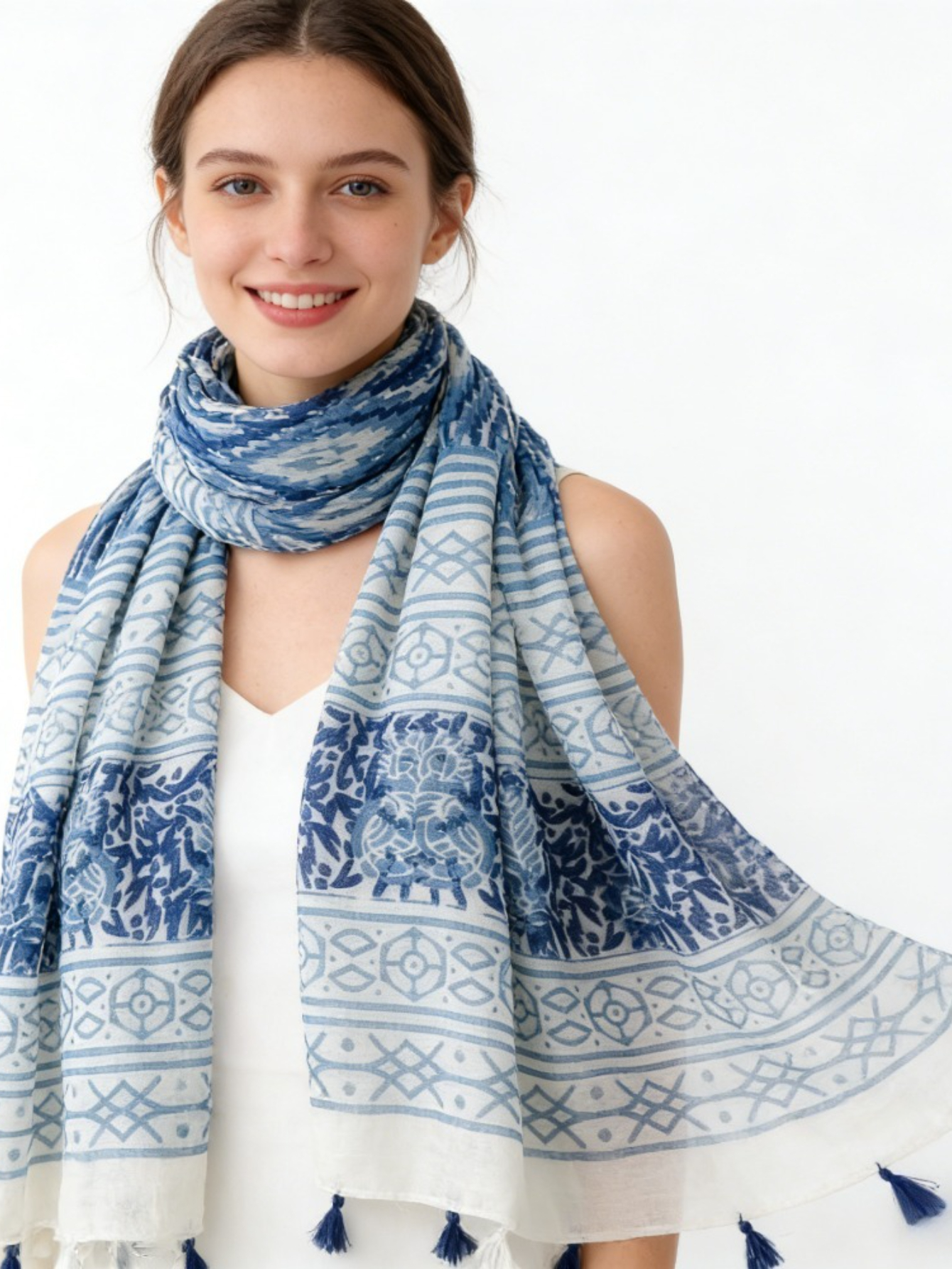 Face Scarf Mask - 1Pc Baotou Scarf Women's Silk Scarf