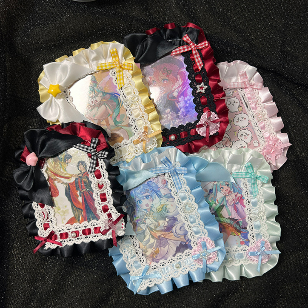 Lanyard Badge Holder - Lolita Maid Lace Handmade ID Card