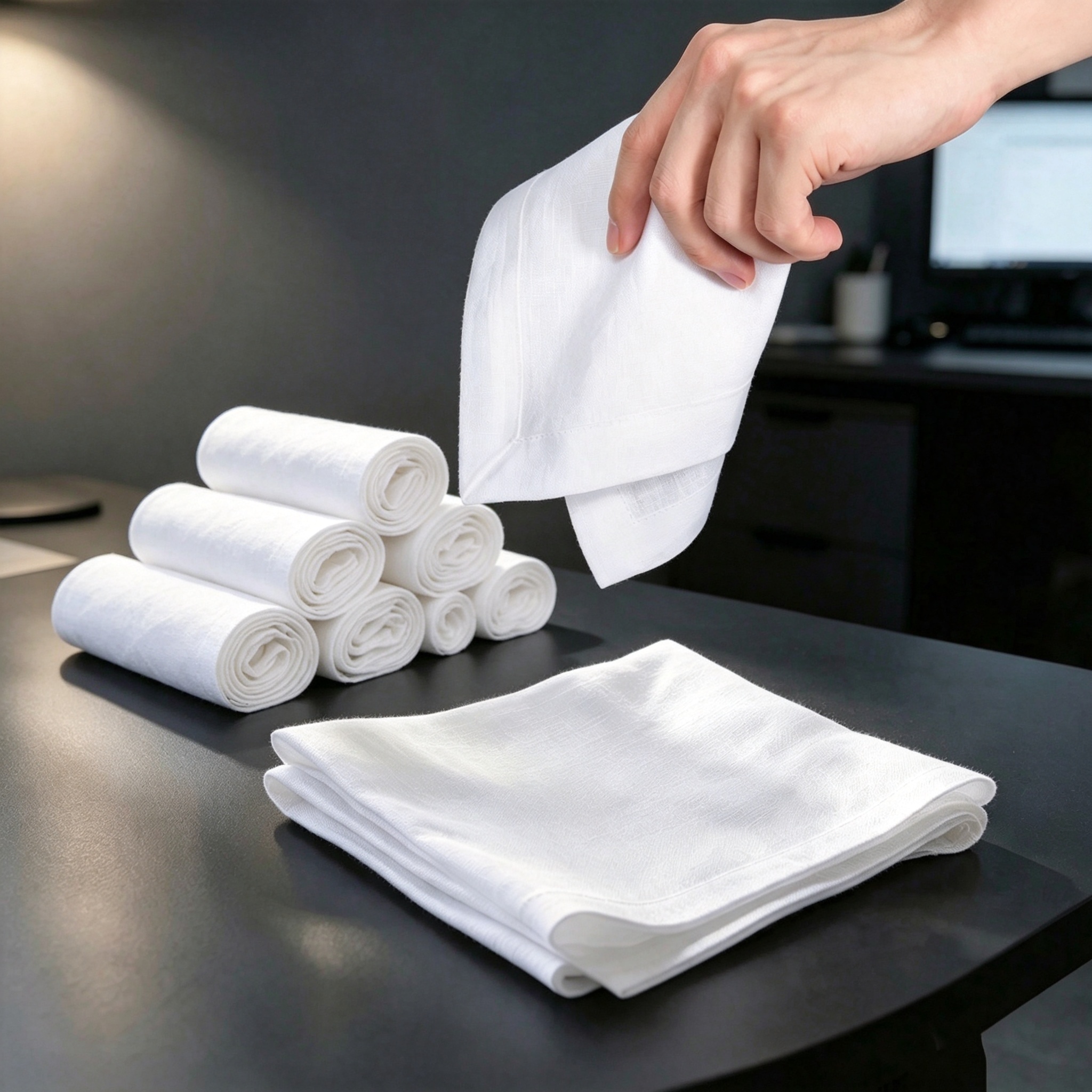 Handkerchief Cotton Men - 30cm Linen Handkerchief 12/6Pcs Thin Feel