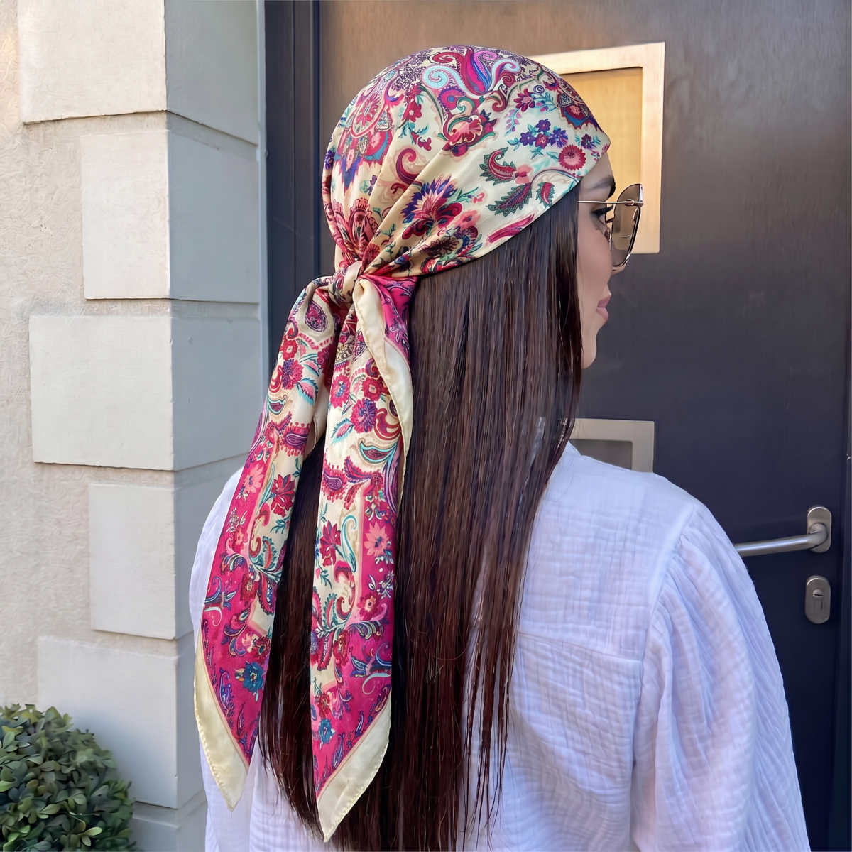Scarf Silk Square - New Silk Shawl Square Scarf for