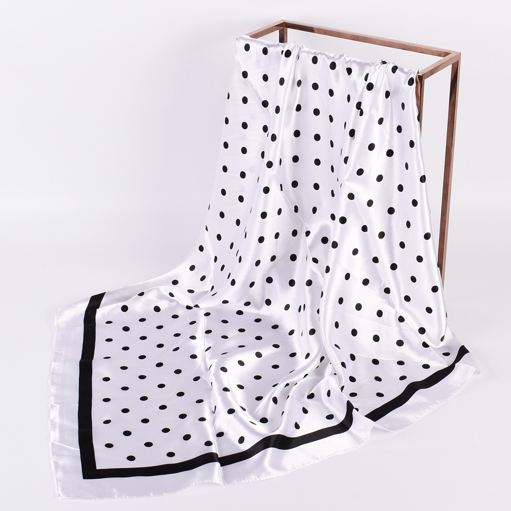 Scarf Silk Square - Summer new fashionable temperament wavelet dot