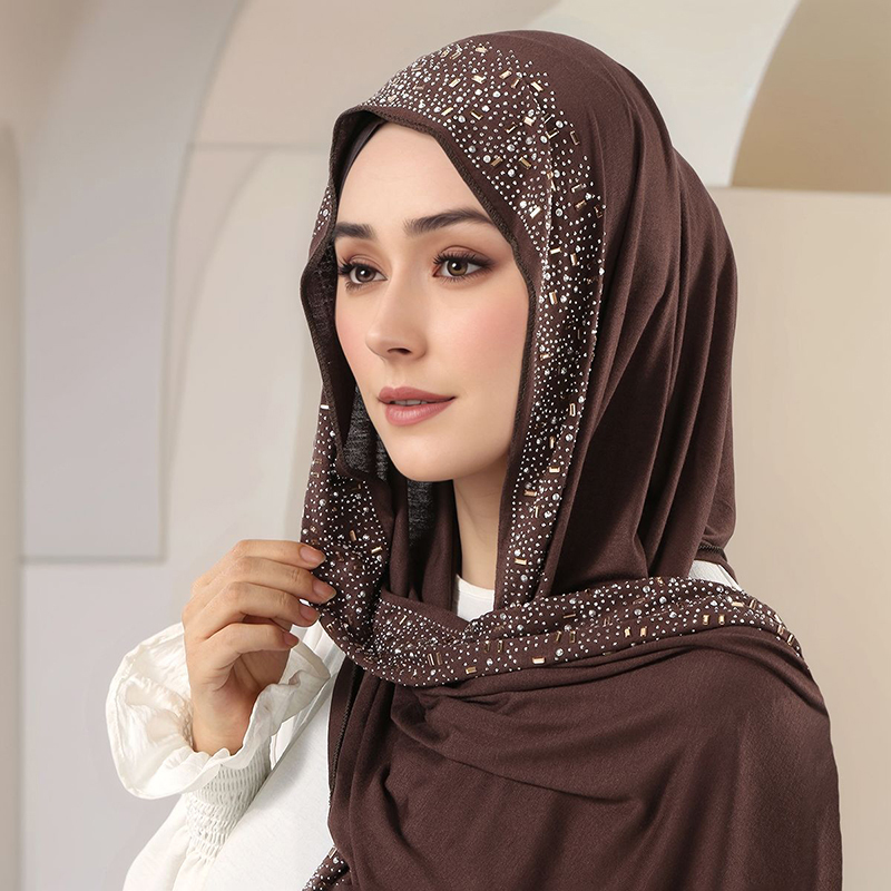 Bandana Cotton - Ramadan Muslim Shimmer Rhinestone Jersey Cotton