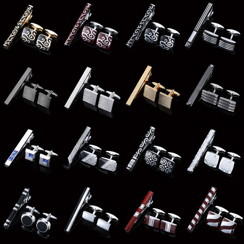 Tie Bar Set Gift - High quality cuff and tie clip