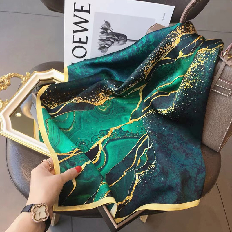 Scarf Silk Square - 70x70cm Women Scarf Silk Feeling Hair