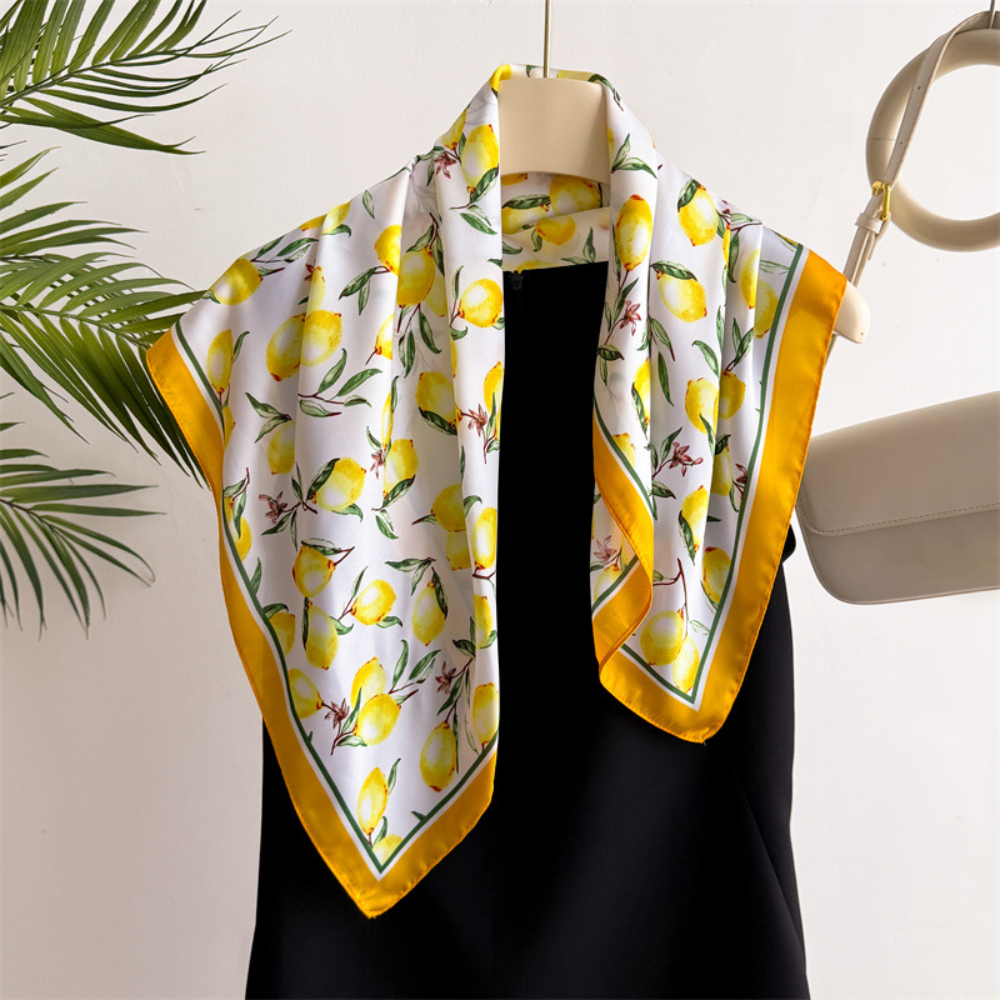Ascot Neck Scarf - 1pcs Summer Bright Color Oil Painting
