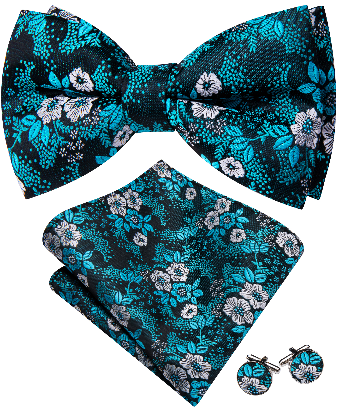 Bow Tie Pre Tied - Barry Wang Jacquard Mens Bow Tie
