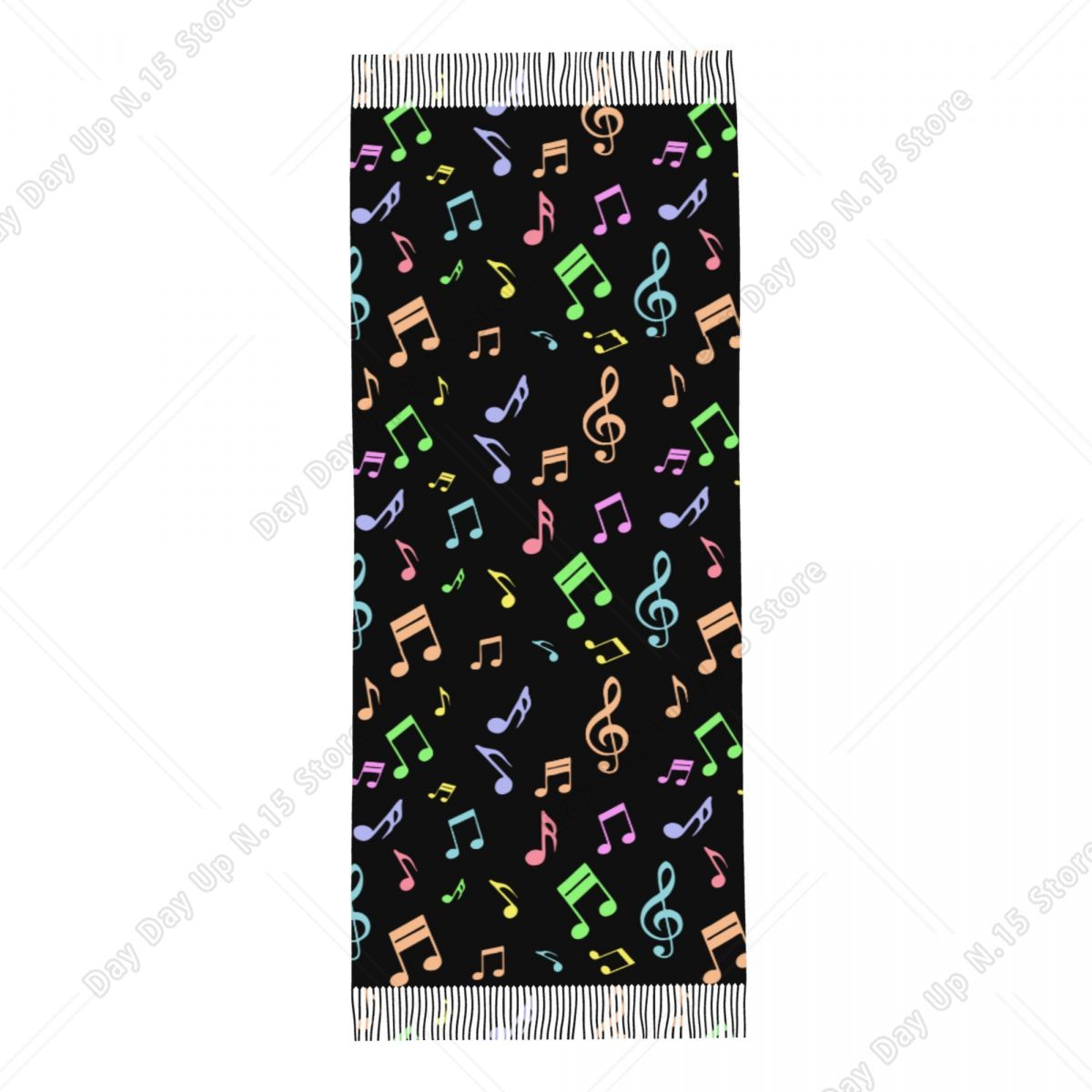 Cute And Colorful Music Notes  - Pashmina Wrap Large 评论和价格