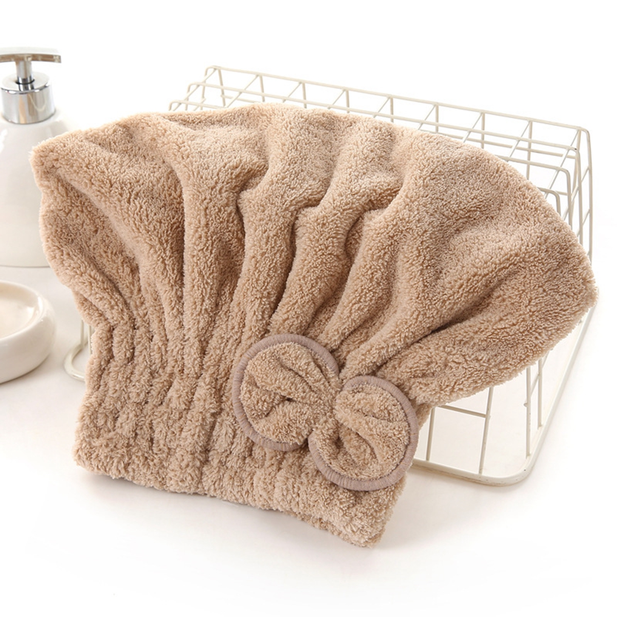1Pc Microfiber Hair Drying Tow - Head Wrap Turban 评论和价格