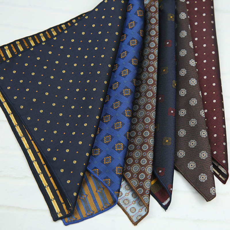 23cm Elegant Polyester Navy Bl - Pocket Square Set 评论和价格