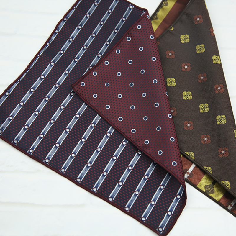 23cm Elegant Polyester Navy Bl - Pocket Square Set 评论和价格