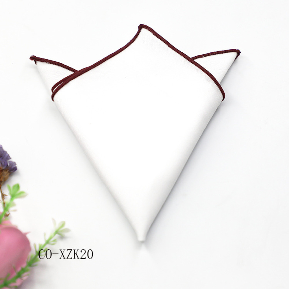 Solid Striped Brown Pocket Squ - Handkerchief Cotton Men 评论和价格