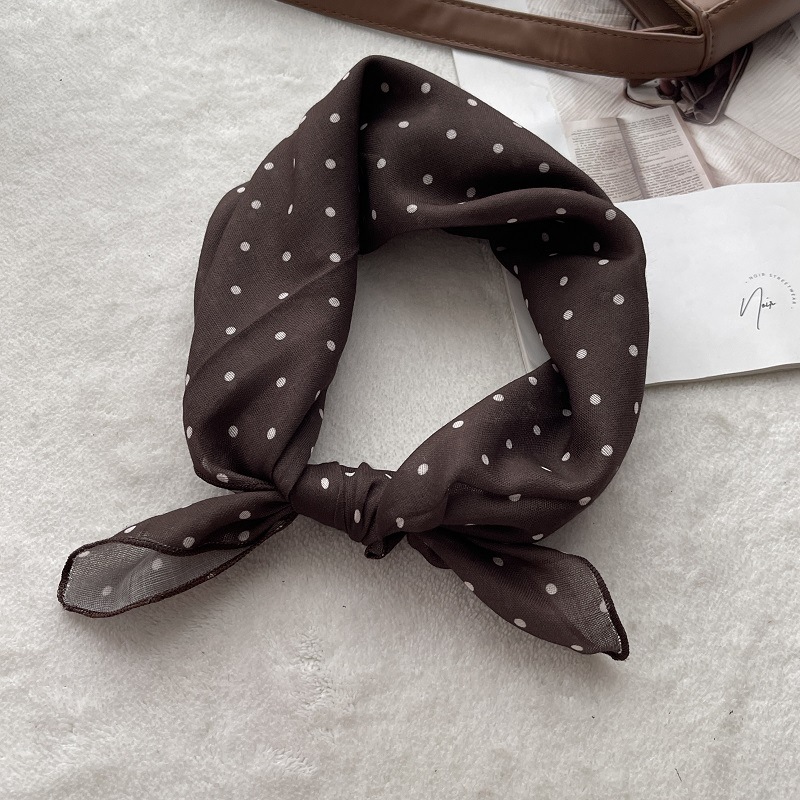 Lady Hair Dot Scarf Female Cot - Bandana Cotton 评论和价格