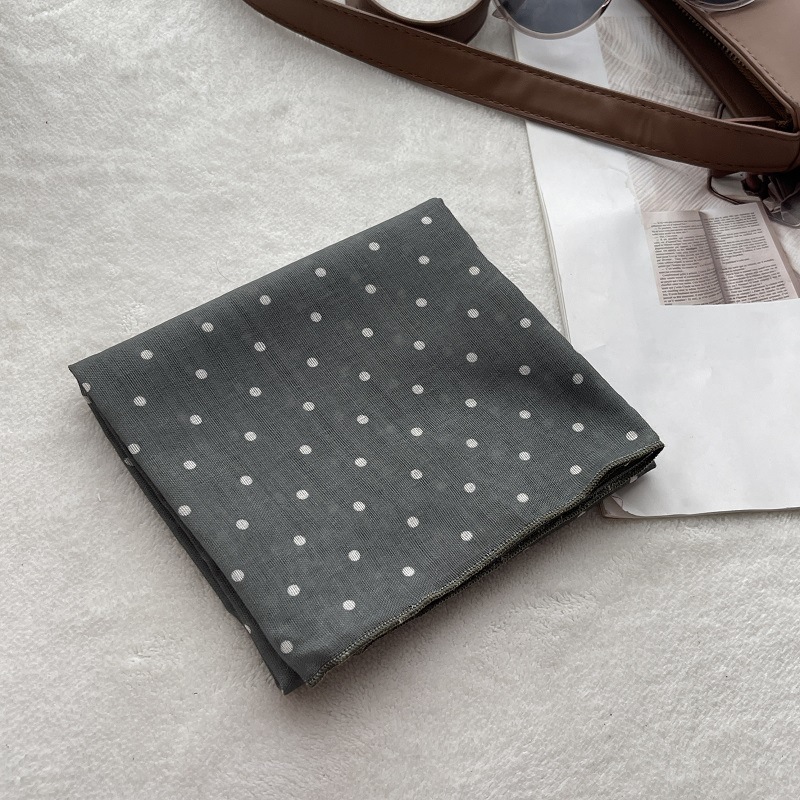 Lady Hair Dot Scarf Female Cot - Bandana Cotton 评论和价格