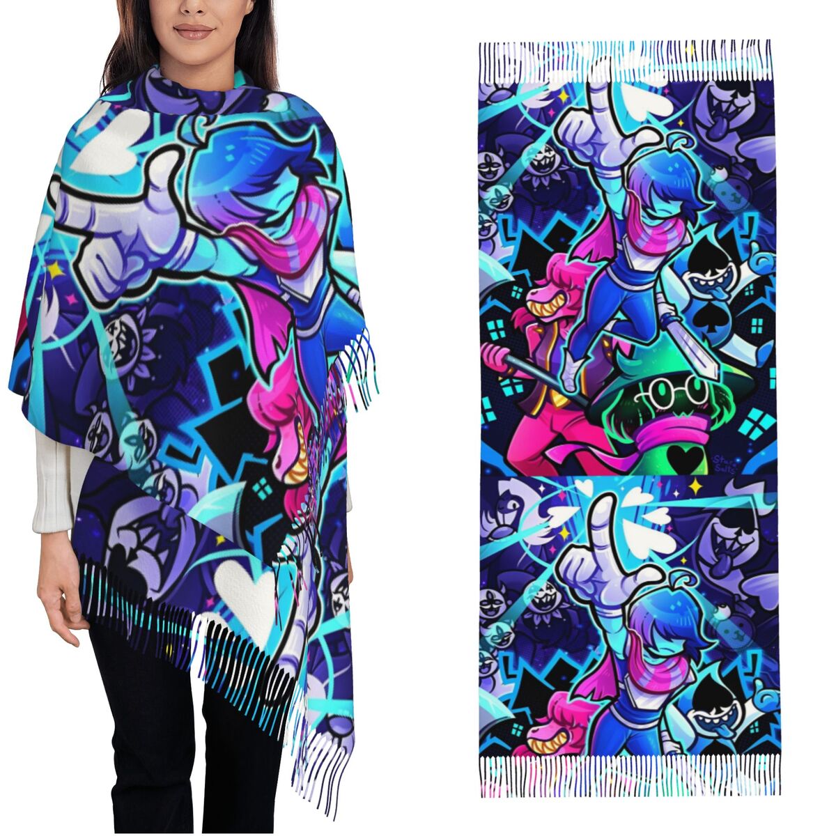 Deltarunes  Shawl Wraps Womens - Pashmina Wrap Large 评论和价格