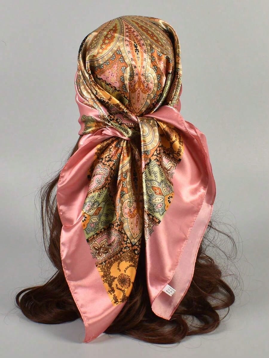 1pc Women's Multicolor Paisley - Face Scarf Mask 评论和价格
