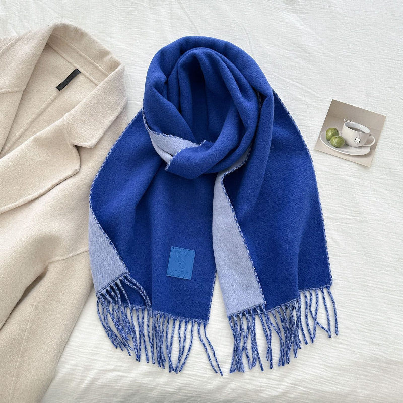 New Luxury Design Wool Scarf W - Muffler Men Wool 评论和价格