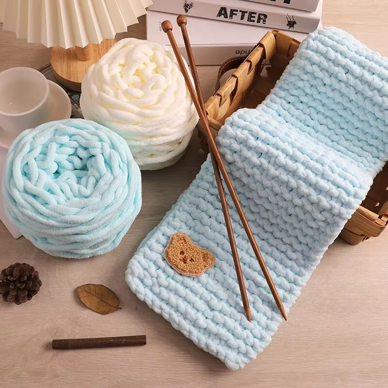3PCS 300g Chenille Knitting Ya - Woven Scarf Blanket 评论和价格