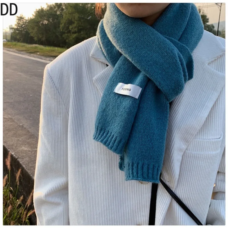 Simple Chic Solid Soft Scarf A - Muffler Men Wool 评论和价格