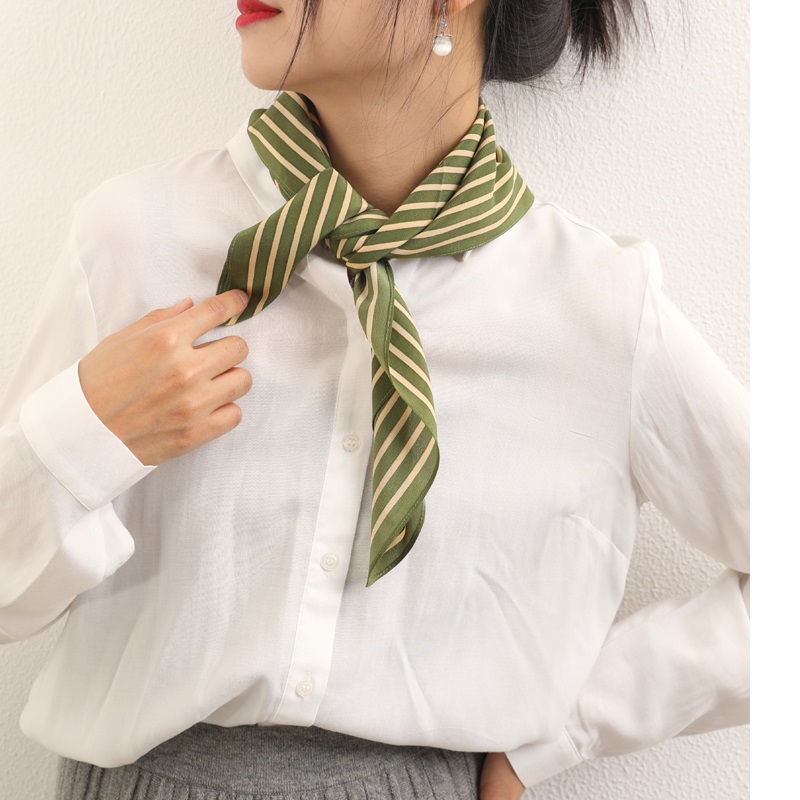 Stripe Print 100% Silk Neck He - Silk Tie Striped 评论和价格