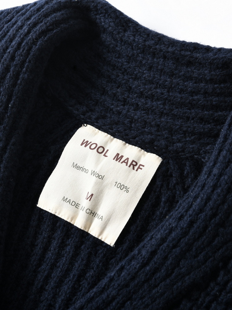 Eu Vintage 100% Wool Chunky Kn - Muffler Men Wool 评论和价格