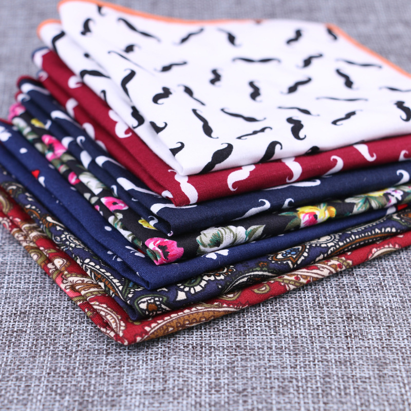 Fashion Cotton Pocket Square F - Handkerchief Cotton Men 评论和价格