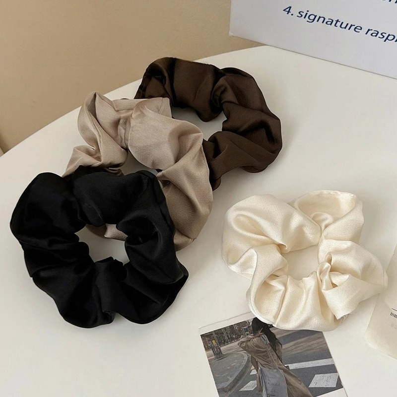 Vintage Silk Hair Scrunchies E - Silk Tie Striped 评论和价格