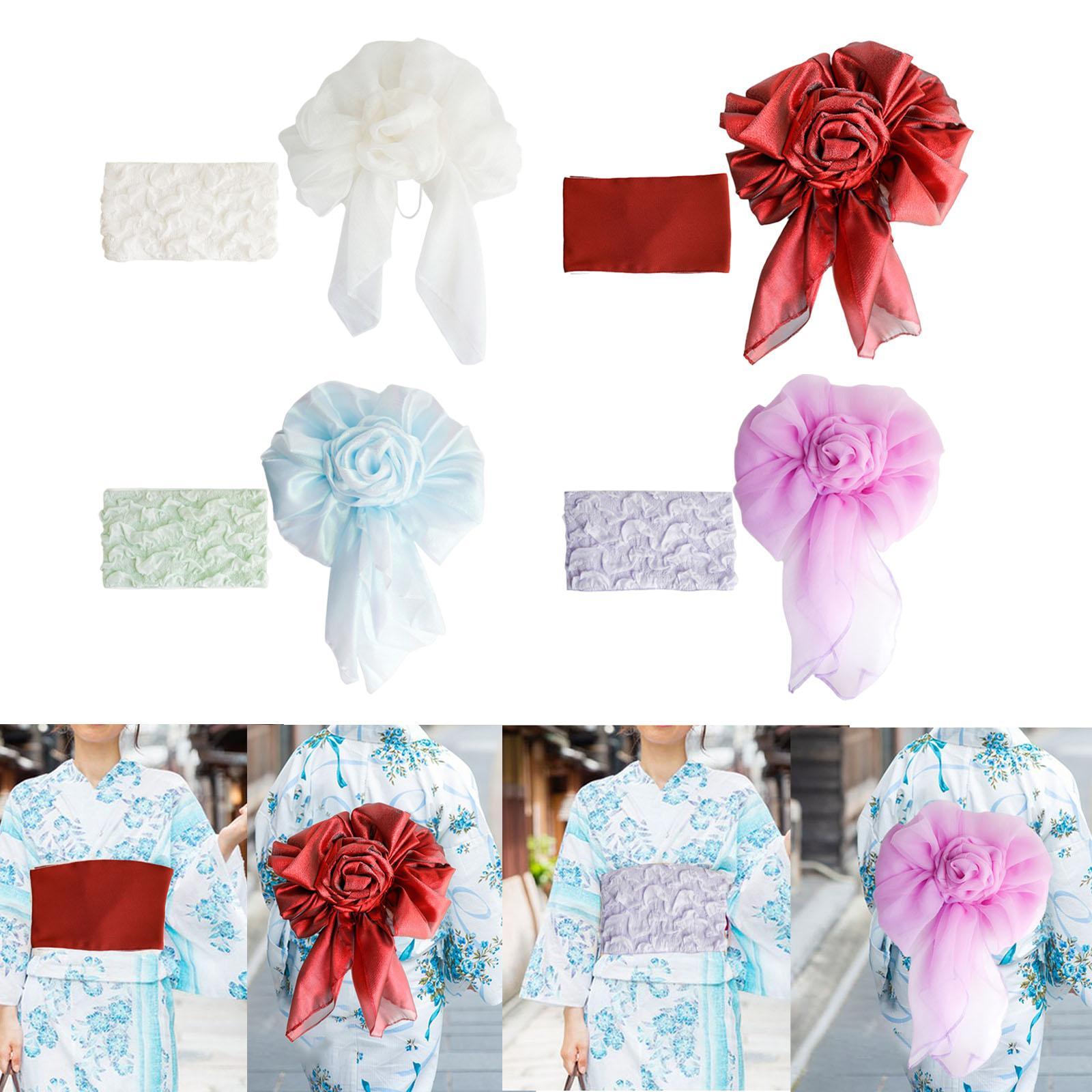 Yukata Belt Soft for Lady Wome - Bow Tie Pre Tied 评论和价格