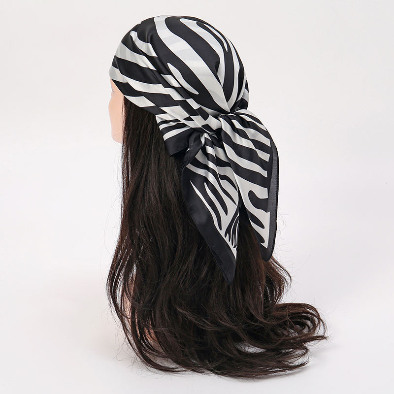 2025 Beach Hijab Stoles Silk S - Silk Tie Striped 评论和价格