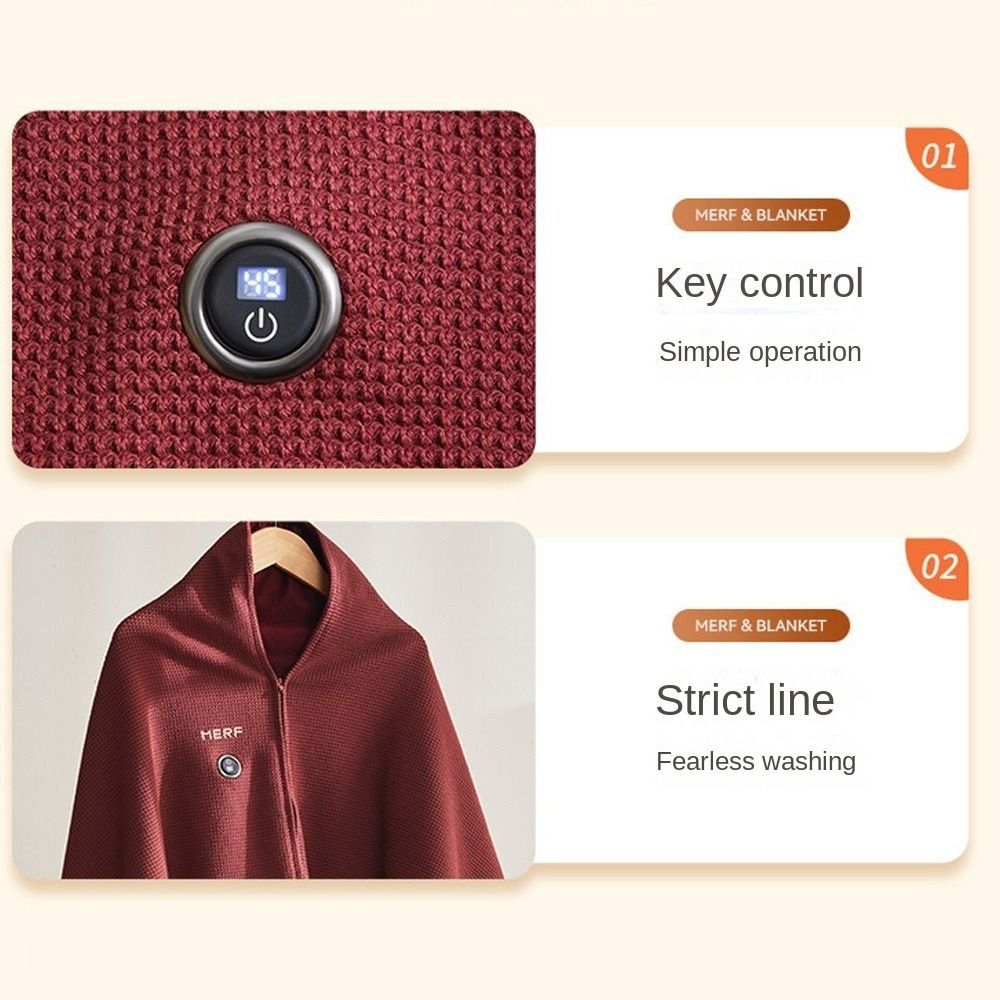 Fashion Wearable USB Electric  - Woven Scarf Blanket 评论和价格
