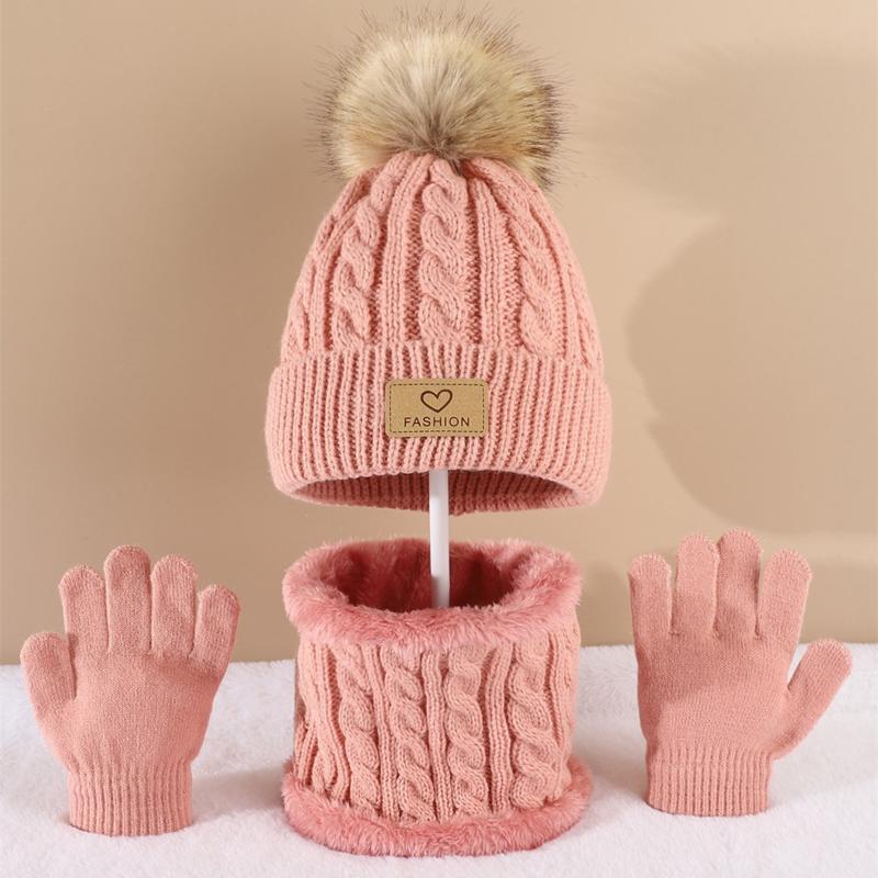 Toddler Kids Pom Pom Decor Bea - Infinity Scarf Knit 评论和价格