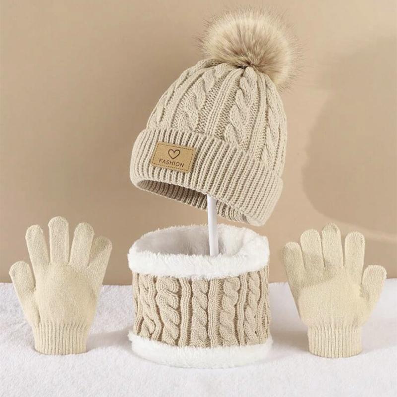 Toddler Kids Pom Pom Decor Bea - Infinity Scarf Knit 评论和价格