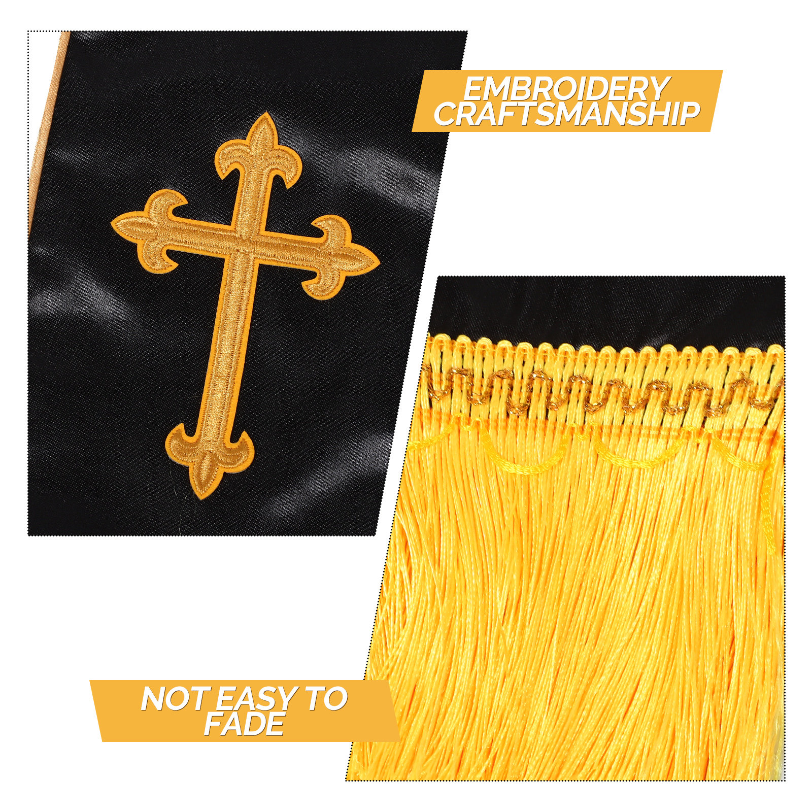 Embroidered Wedding Officiant  - Stole Wedding Shawl 评论和价格