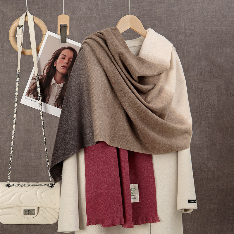 New 2024 Gradient Cashmere Sca - Woven Scarf Blanket 评论和价格