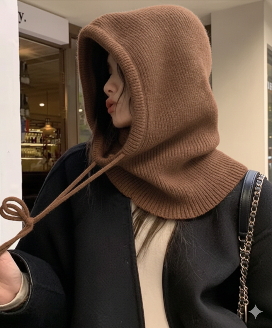 Knitted Hooded Infinity Scarf  - Infinity Scarf Knit 评论和价格
