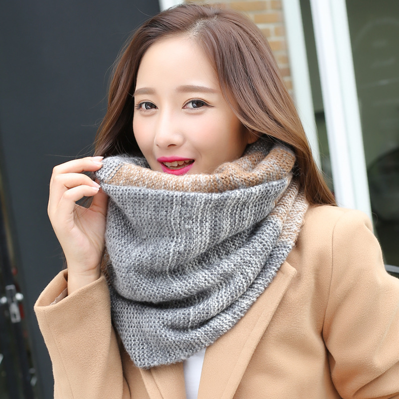Rainbow Knitted Infinity Scarv - Infinity Scarf Knit 评论和价格