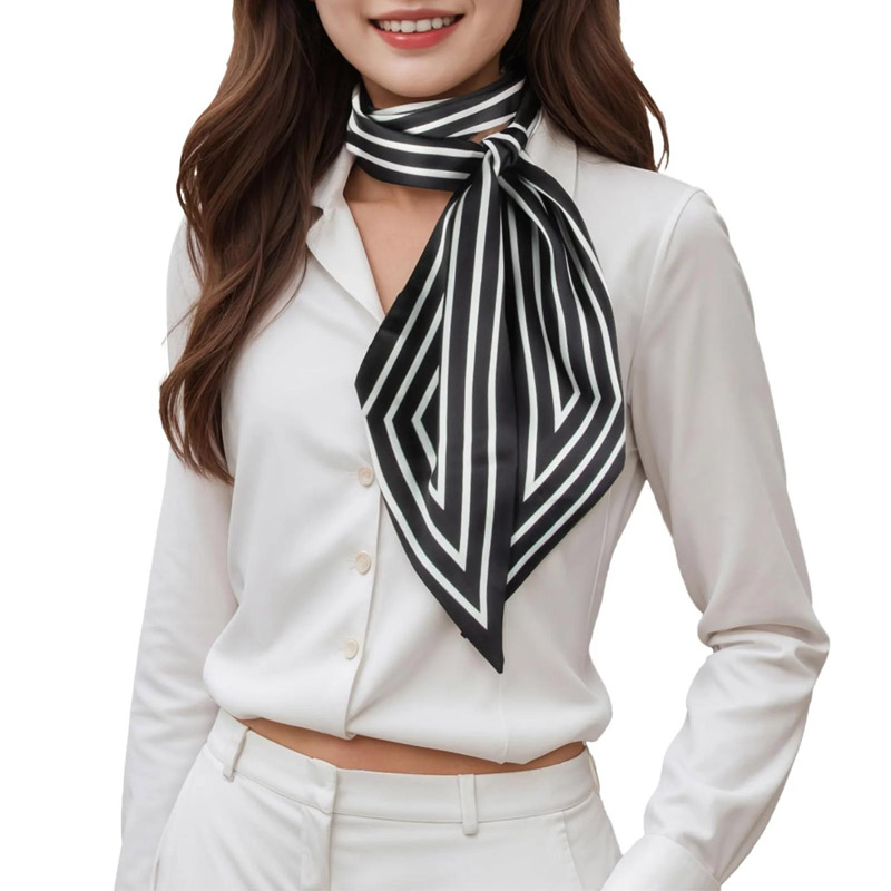 Fashion Stripes Hair Ribbon Sc - Silk Tie Striped 评论和价格