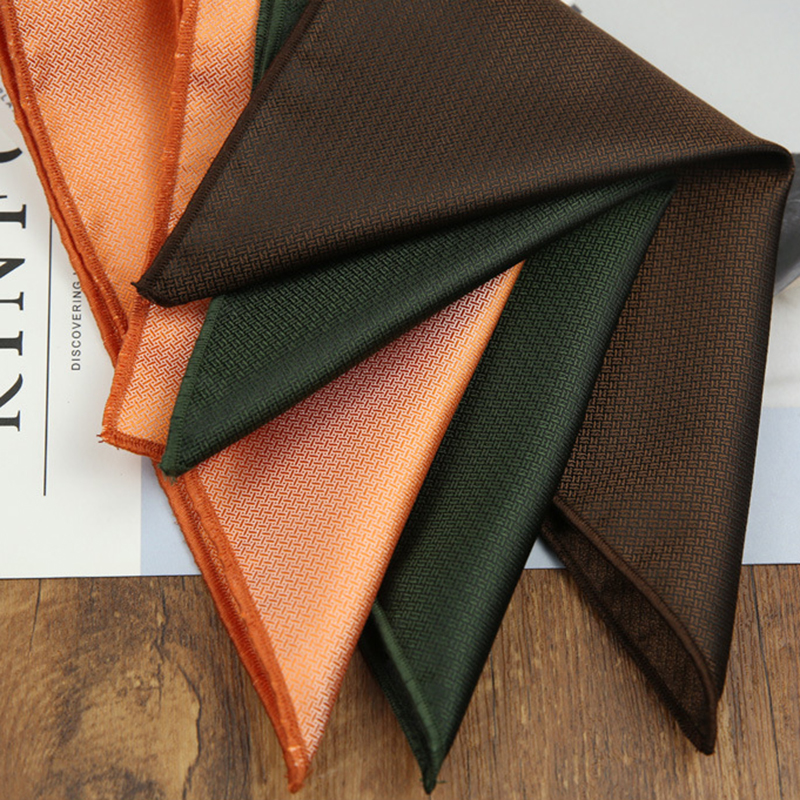 24cm Classic Solid Color White - Pocket Square Set 评论和价格