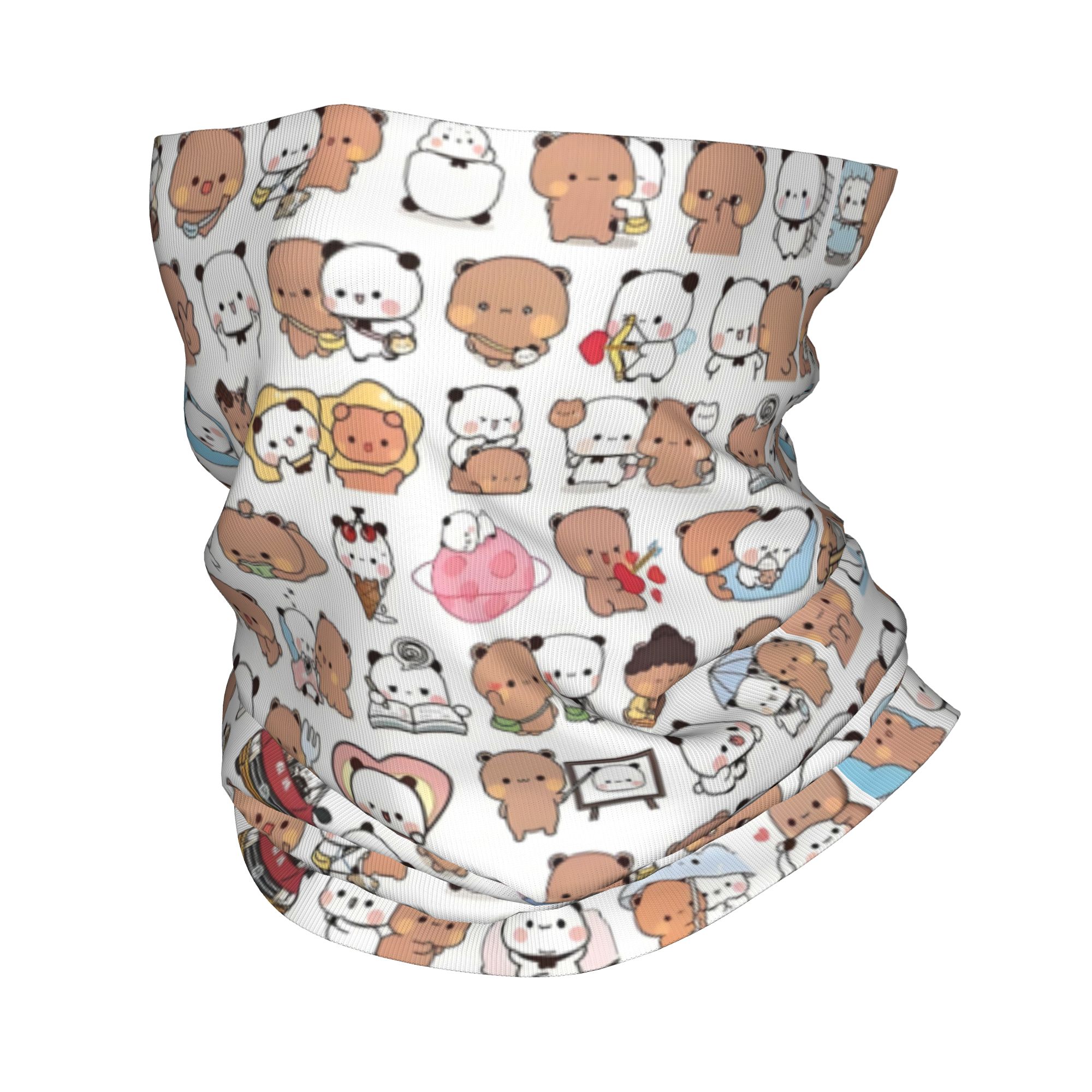 Custom Bear Cartoon Peach And  - Neck Warmer Tube 评论和价格