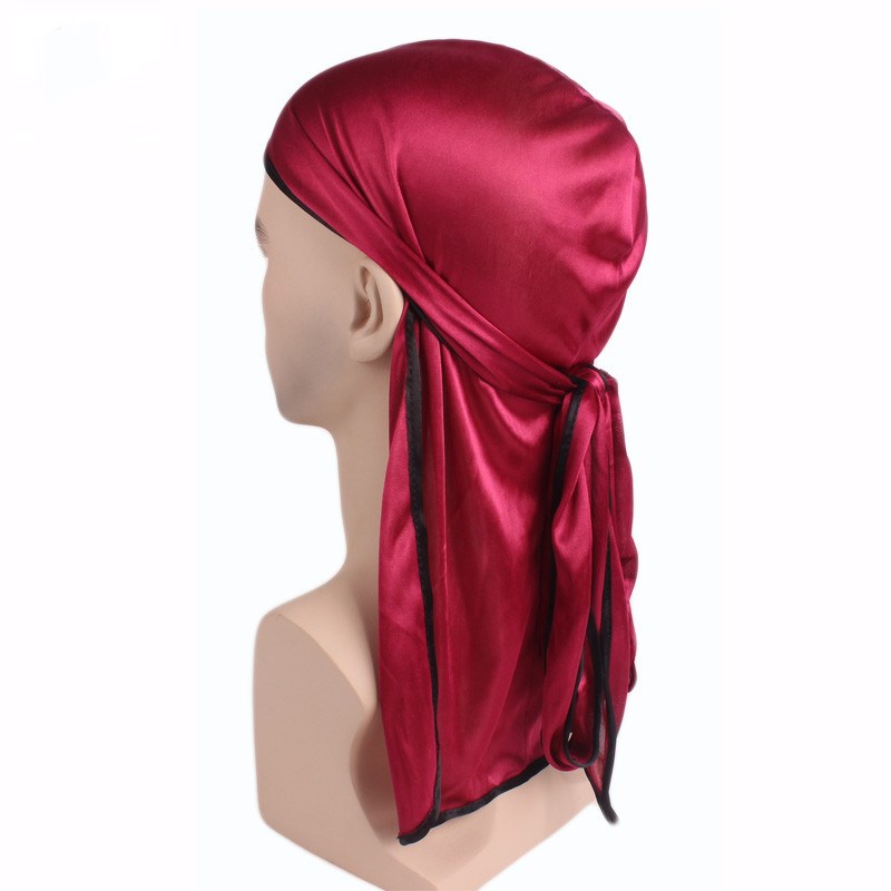 Breathable Men's Silky Satin K - Bandana Doo Rag 评论和价格