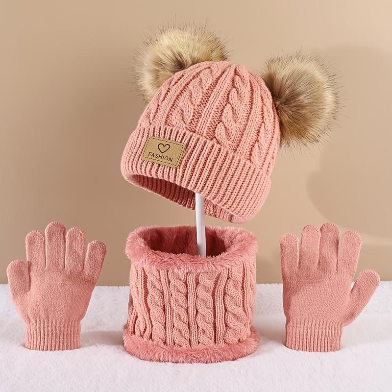 Toddler Kids Pom Pom Decor Bea - Infinity Scarf Knit 评论和价格
