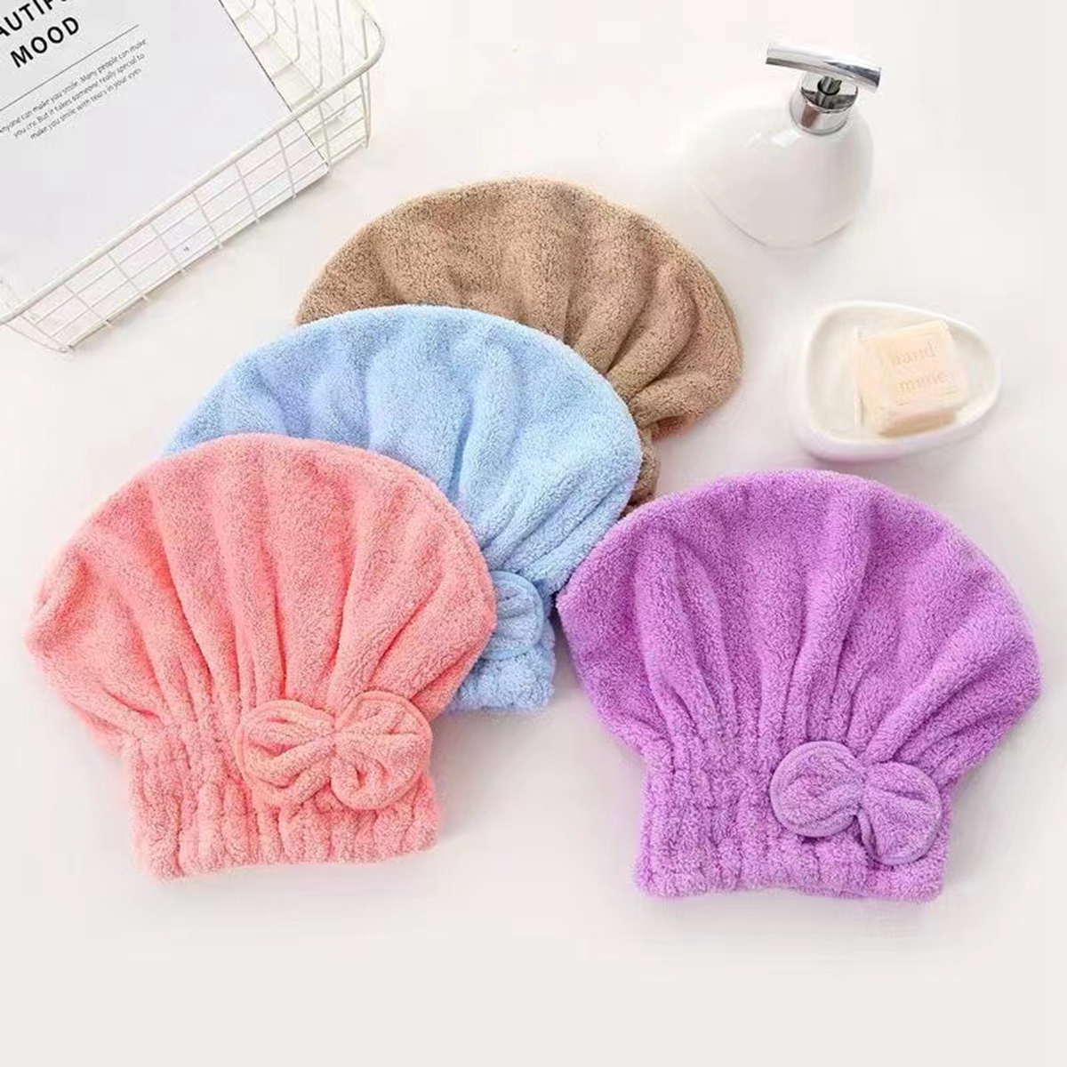 1Pc Microfiber Hair Drying Tow - Head Wrap Turban 评论和价格