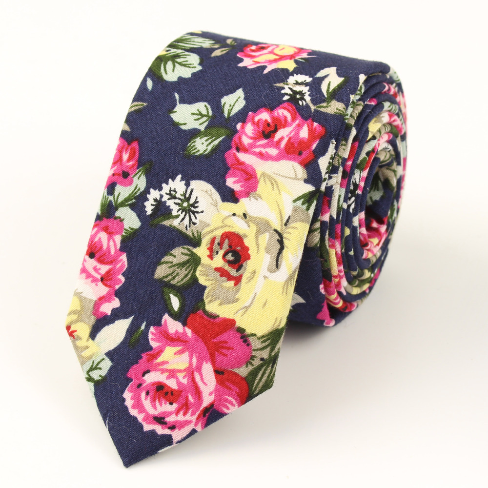 Cotton Men's Colourful Tie Tie - Skinny Tie Men 评论和价格
