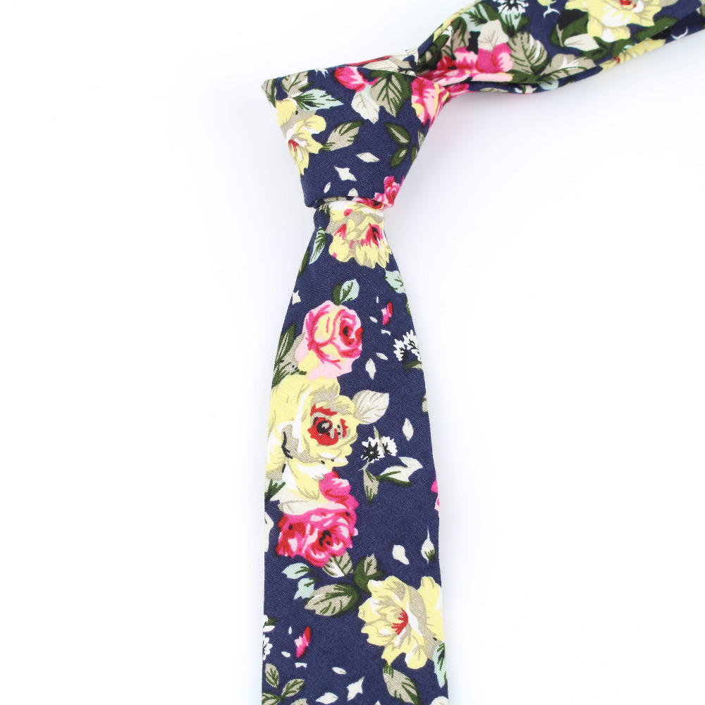 Cotton Men's Colourful Tie Tie - Skinny Tie Men 评论和价格