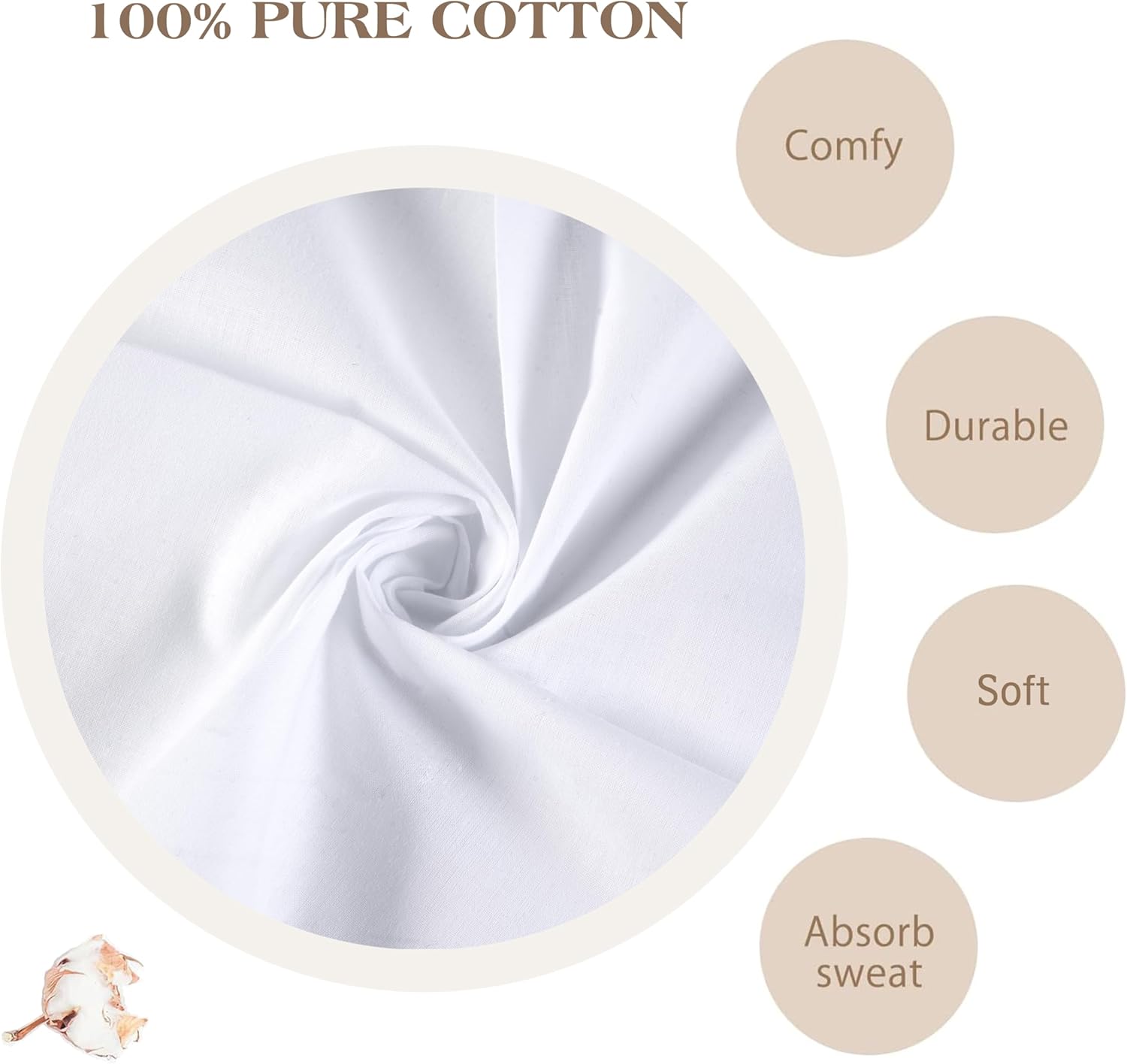 Men's Pure White 100% Cotton H - Handkerchief Cotton Men 评论和价格