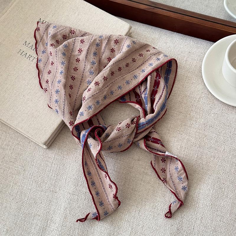 *1Pcs Soft Cotton Linen Triang - Bandana Cotton 评论和价格